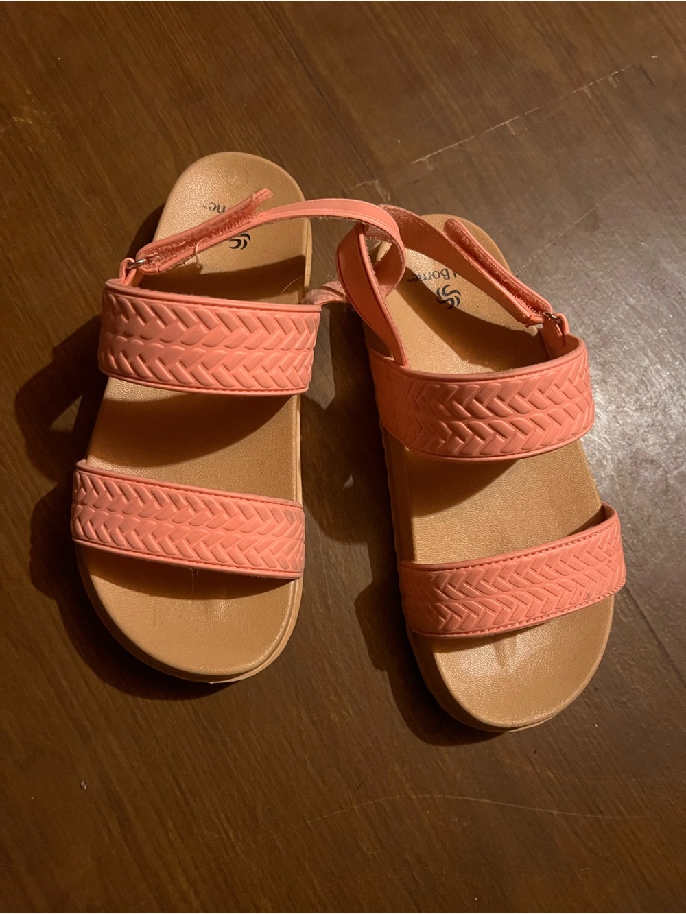 Coral Pink Strappy Sandals